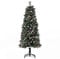HOMCOM künstlicher Weihnachtsbaum 1,5 m Christbaum Tannenbaum 360 Äste PVC Metall Grün+Weiß Ø50 x 150 cm