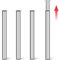 Hibtn Adjustable Table Legs 710-1100mm (4 Pack) - Breakfast Bar Legs Heavy Duty Steel Frame with 30kg Load Capacity for Kitchen Worktops & Office Desks - Silver