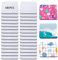 100 Stück Sublimationsuntersetzer, blanko, quadratisch, blanko, für Sublimation, Transferdruck, Heißpresse, Basteln, 9,5 x 9,9 cm