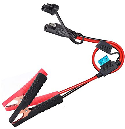 dstfuy SAE Krokodil klemme, 10AWG SAE Schnellver schluss Krokodil Klemmen Adapter mit 2FT SAE Klemmenstecker, Ladeanschluss Kabel für Autos, Motorräder (SAE Klemme)