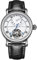 SEA-GULL Seagull Herrenuhr GMT Uhren Skelett Schwungrad Uhr für Herren Automatikuhr Master Series 519.11.6041, Schwarz , Riemen