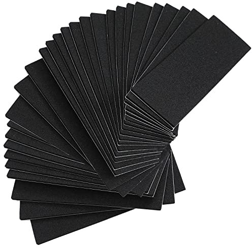 Hagsnec 24 Stück Griffbrett-Schaumstoff-Griffband, selbstklebendes Schaumstoff-Klebeband, schwarz, nicht schaumiges Griffband für Mini-Fingerbretter