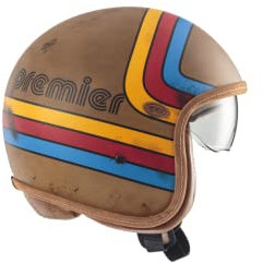 Premier Unisex-Adult Vintage Offener Helm, Platinum ED. BOS EX BM, S
