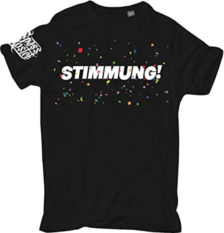 Übergrößen Herren Tshirt Fasching Karneval Stimmung Konfetti Größe 3XL - 8XL