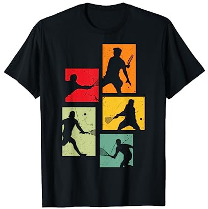 Retro Squash Squashspieler Männer Jungs Kinder T-Shirt