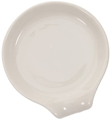 Levemolo Ceramic Spoon Rest for Kitchen Countertop Smooth Soup Spoon Holder Delicate Scoop Rest for Cooking Utensils Spoon Holder for Dinner Use