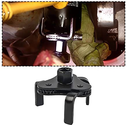 JNNJ Clé Filtre Huile 3 Griffes, Clé à Filtre à Huile Diamètre 53mm-108mm, Clé De Filtre à Huile Réglable Dans Les Deux Sens, Outils De Voiture Pour Démontage Rapide De MoteurNoir)
