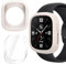 GIOPUEY Silicone Cover per Honor Watch 4, con 3 Pezzi Pellicola Protettiva flim, Morbido TPU Silicone Case Protettiva, Honor Watch 4 Custodia - Beige