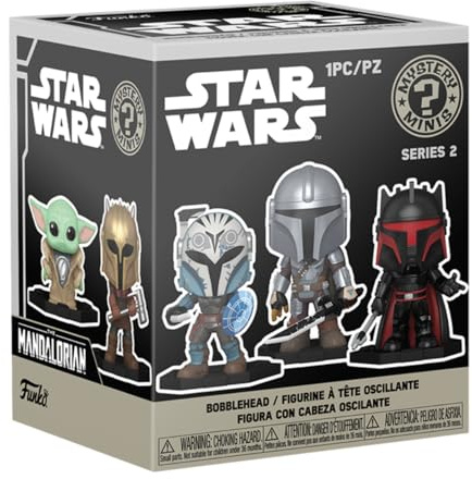 Funko Mystery Minis: Star Wars The Mandalorian - 1 of 12 to Collect | Offizielles Sci-Fi Merch - Mystery Mini Figur aus Vinyl in Blind Box - Überraschungsgeschenk für Fans und Sammler