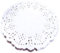 Napperon Dentelle Blanc 100 Pièces Napperon Papier Rond Table De Papier De Bout Napperons Gâteau Papier Pad pour Décorations De Mariage De Fête