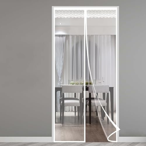 Magnet Thermovorhang Wärmeschutzvorhang Thermo Türvorhang Transparent EVA Wasserdicht,Winter Kalteschutz Isolier Schutz Für Tür,für Balkontür Wohnzimmer,Breite X Höhe (80cm x 200cm)