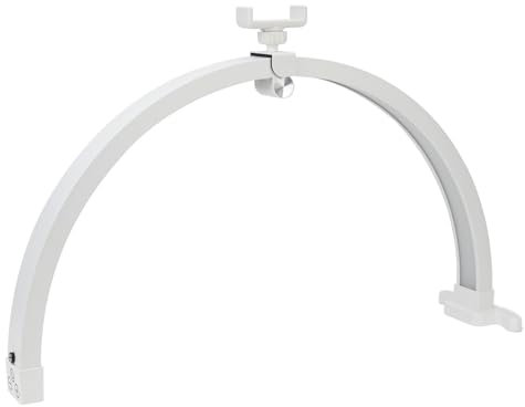 20 Zoll Halbmond Nagel Schreibtischlampe, 20W 1500Lm Faltbares Wimpernlicht für Wimpernverlängerungen, Berührungsgesteuerte LED Halbmondlampe, für Maniküre, Tätowierung,