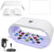 Kizaten UV Lampe für Harz,48W Schnellhärtende UV-Harzlampe mit LED-Anzeige Zusammenklappbare UV Härtungslampen für DIY,Harz,Formen,Schmuckherstellung