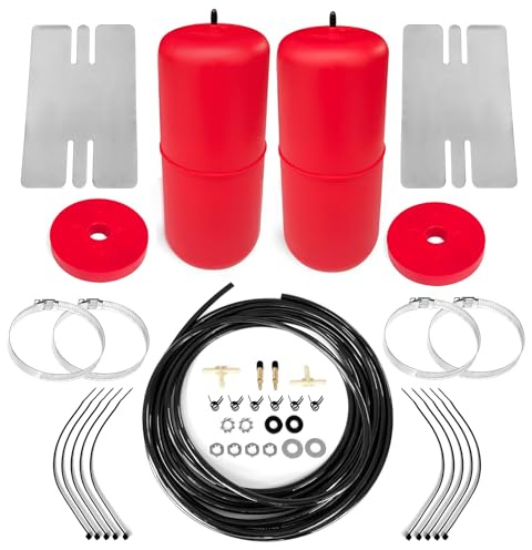 MILLISEC Air Spring Bags Suspension Kit Compatible with 2002-2019 Cadillac/Chevrolet/GMC and 1982-1997 F-ord/Mercury Car Air Springs OEM Replaces# 60769, Red
