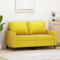 LAPOOH 2-Sitzer-Sofa Gelb 120 cm Samt, Loungesofa, Sofas & Couches, Relaxsofa, Couch für Wohnzimmer, 359195