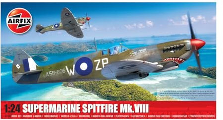 Airfix A17002 Supermarine Spitfire Mk.VIII Military Aircraft Plastic Model Kit