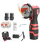 Hiborth 18V Cordless Mini Angle Grinder Tool - 550W High-Speed Motor, Non-Slip Handle, Low Noise, Battery Operated Electric Polishing Machine Red