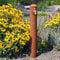 CLGarden Cortenstahl Wasserzapfsäule WZS1R mit ¾ Zoll Garten Wasserhahn Säule Rost Vintage Wasserzapfstelle Wassersäule