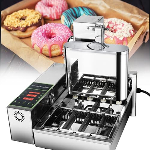 ZHJOPP Electric Doughnut Machine,Small donut maker,Donut Maker,Automatic Doughnut Machine,304 Stainless Steel Auto Donut (110V)