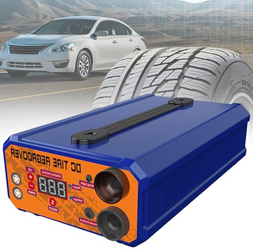 vnmudzeo Digitales GraviergeräT FüR Autoreifen Display, 1000 W Dc 8 V Elektrische Vollreifen-Rillenmaschine FüR LKW, Tragbar, Zum Nachschneiden Von Auto- Und Motorrad-Altreifen,220V