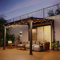 Pamapic 10 * 10FT Wall Mounted Gazebo,4*4 Inch Thickened Pillars & Enlarged Base,Outdoor Hardtop Lean to Pergola,UV Resistant Polycarbonate Roof,Aluminum Frame Pergola,Outdoor Patio Awnings for Lawn