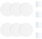 UFURMATE Placa de cubierta de agujero de pared, 6 piezas de cubierta de techo de plástico PVC en blanco, kit de reparación de placa de pared decorativa redonda para suelo, techo y pared (7 pulgadas)