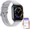 Newgen Medicals Armbanduhr: Fitness-Smartwatch mit 1,93 Display, Freisprechen, 100 Sportmodi, App (Smartwatch Damen iOS, Smartwatch Fitness Tracker Damen, Sport Armband)
