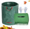 Pinze da giardino con manico grande, ergonomico, strumento da giardinaggio per rimuovere detriti, detriti da giardino, foglie, , passamaneria, con sacchetto della spazzatura per U