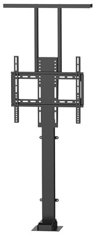 Motorized TV Lift with Remote Control, Automatic Lift TV Bracket, Height Adjustable for Home Office, Load Capacity 80kg(710-1610mm,For TV 42-70in)