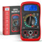 ULTRICS Multimetro digitale, voltmetro, amperometro, ohmmetro con linee di misurazione, multitester misura OHM, CA e DC, resistenza corrente, passaggio, diodi, tester elettrico