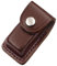 Pocket Knife Sheath, Folding Knife Holder EDC Knife Case,Portable Leather Knife Sheath Holster Belt Pouch with Snap Closure and Belt Loop for Outdoor Climbing Camping Cycling Hiking,Brown (S)