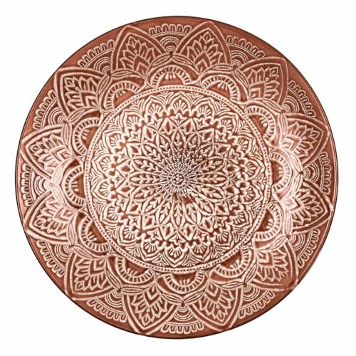 Lot de 6 Assiettes Plates Sahara 27cm Terracotta