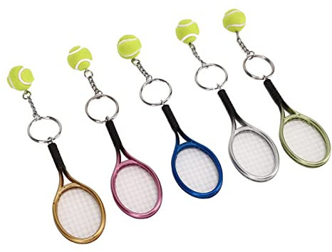 Tihebeyan Raquet Tenis Ball Ball Lxtory Ring für Champions, 5 PCs Mini Gepflanzte Bronze -Rosa -Tasse