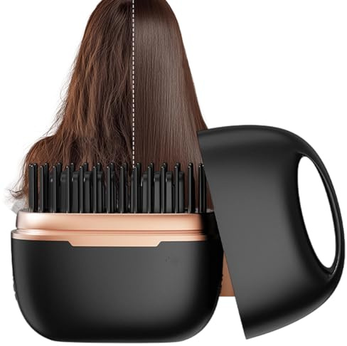 Kleine Haarplatten - Kabelloses Glätten, Anti-Frytis- Für Frauen | Und Mädchen Zu Hause Und Auf Reisen Camping Glätten Tragbares Tragbares Haarstyling-Tool