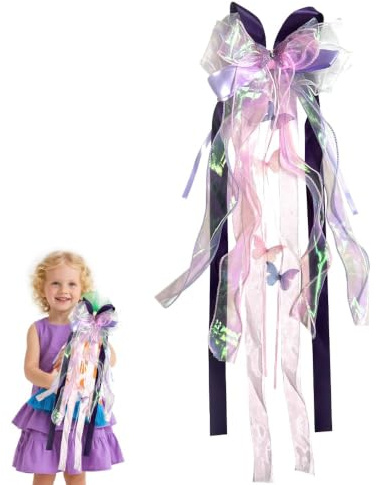 HuaMuDM Schultütenschleife,Schleife Schultüte Zuckertüte Deko | Schultütendekoration,Schultüten Schleife zur Einschulung,Schultüten Schleife zur Einschulung Mädchen und Junge