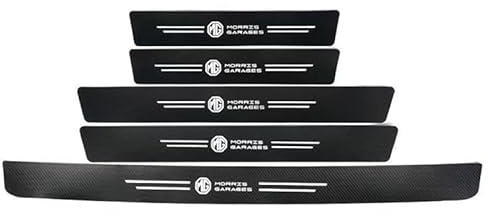 5 Piece Car Door Sill Protector Strips for MG ZS EV 2019-2021 2021-, Carbon Fiber Anti-Scratch Stickers Kick Plates Accessories