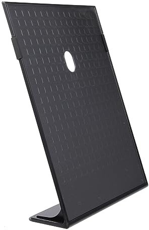 Angoily Tischaufsteller für Menüs Qr Code Halter Stabiler Displayständer für Restaurants und Geschäfte Schwarz Fallendes Design Vielseitig für Fotos Notizen und Preisschilder