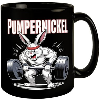 speecheese Tasse Fitness-Hase Pumpernickel Lustiger Spruch für | witziges Geschenk