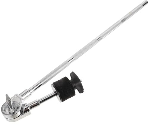 Verstellbare Beckenklemme mit Auslegerarm für Trommelgestelle, Silber | Metall mit Filz, Rostresistent und Leicht zu Montieren, für Proberaum und Schlagzeugaufbau