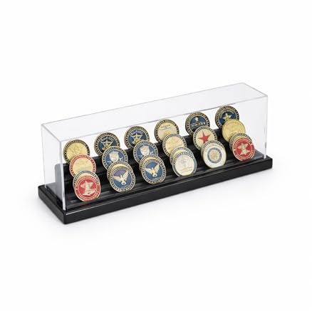 Coin Holder Acryl mit Staubschutzhaube Coin Display Stand Challenge Coins