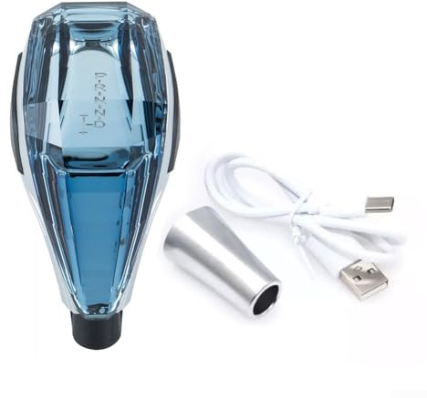 Gdfnmogo - Pomo de cambio de marcha con LED activado por toque para vehículos de cristal — Palanca de cambio roscada de 8/10/12mm con luz de cambio de color múltiple y cargador