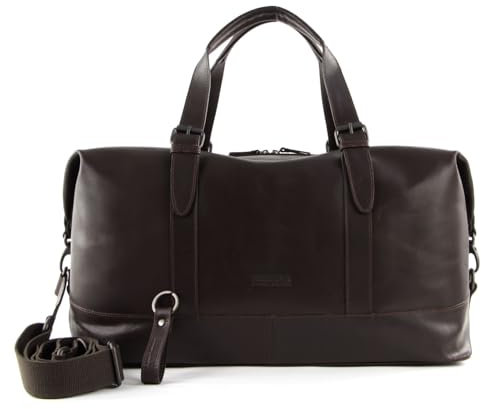 LEONHARD HEYDEN Leder Reisetasche Umhängetasche Dakota Travel Bag Cognac braun