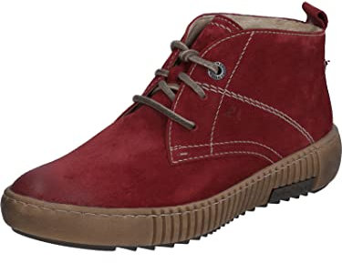 Josef Seibel Damen Schnürstiefeletten Maren 02,Weite G (Normal),Wechselfußbett,halbstiefel,Kurzstiefel,uebergangsschuhe,rot,41 EU