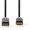 NEDIS Display Port 1.2, DisplayPort Maschio - Connettore HDMI Placcato oro, Antracite, 2.0 m