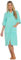 Daisy Dreamer Women's Terry Zip Through Robe 100% Cotton Towelling Dressing Gown Ladies Bath Robes, Mint, 12-14