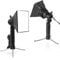 Meking Mini Softbox Photography Lighting Kit, 4x4.8in Continuous Lighting with 2pcs Tabletop LED Lamp for Video and Small Product Shooting