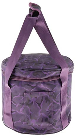 Almencla Meditation Yoga Singing Bowl Carry Storage Case Bag for 8-12inch Singing Bowl, Purple - Purple, 12inch