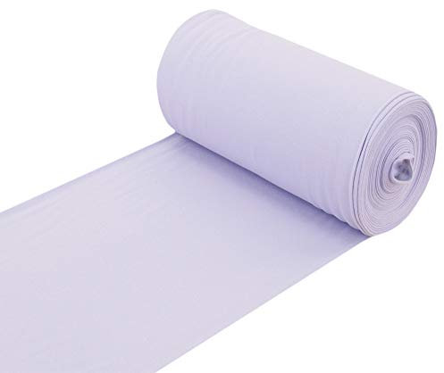 Baumwolle Bündchenstoff Bündchen Schlauchware Stoff flieder - Meterware ab 25 cm x 70 cm