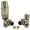 Hot Flow | Cascade Modern Angled TRV Thermostatic Radiator Valve 10mm Compression (Antique Brass)