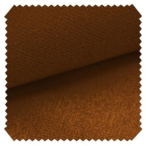 novely® ARTENA - Samtiger Velours-Möbelstoff - Anschmiegsamer Polsterstoff - Robuster Bezugsstoff - Pflegeleichte Meterware 1lfm | Farbe: 31 Terracotta